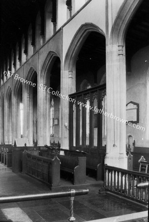 NAVE & REMAINS OF SCREEN FROM ALTAR